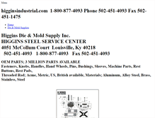 Tablet Screenshot of higginsindustrial.com